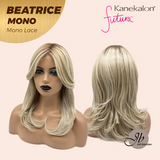 JBEXTENSION BEATRICE MONO Monofilament Handmade Wig 6X5 Full Monofilament Hand Tied Top Wig 17 Inches Golden Blonde Mono Lace Wig Glueless Wig BEATRICE MONO
