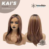 [PRE-ORDER] JBEXTENSION 18 Inches Brown with Pink Highlight Pre-Cut Snowflake Lace Frontlace Glueless Wig KAI'S PROWNK【PERMATEASE】
