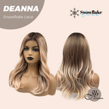 JBEXTENSION 20 Inches Apricot Pre-Cut Snowflake Lace Frontlace Glueless Wig DEANNA SNOWFLAKE【PERMATEASE】