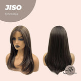 [PRE-ORDER] JBEXTENSION 20 Inches Nature Brown Pre-Cut Frontlace Wig With Bangs JISO