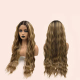 JBEXTENSION 30 Inches Long Body Wave Mix Caramel Frontlace Wig GILLIAN CARAMEL