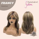 JBEXTENSION 18 Inches Hazelnut Women Fashion Full Machine Wig FRANCY HAZELNUT【PLUS PERMATEASE】【BENDY EAR TABS】