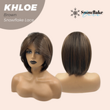 [PRE-ORDER] JBEXTENSION 12 Inches Bob Cut Brown Pre-Cut Snowflake Lace Frontlace Glueless Wig KHLOE BROWN