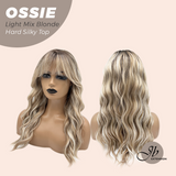 [PRE-ORDER] JBEXTENSION 22 Inches Scalpiana Long Wave Light Mix Blonde 3.5X4 Hard Silky Top Natural Scalp Effect Wig with Bangs OSSIE LIGHT MIX BLONDE