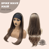 JBEXTENSION 24 Inches Long Wave Pine Cones Headband Wig SPIKE WAVE - PINE CONES