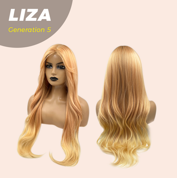 JBEXTENSION GENERATION FIVE 28 Inches Peach Blonde Curly Wig LIZA