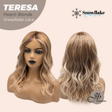 [PRE-ORDER] JBEXTENSION 18 Inches Peach Blonde Pre-Cut Snowflake Lace Frontlace Glueless Wig TERESA PEACH BLONDE【PERMATEASE】