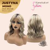 JBEXTENSION JUSTYNA MONO Monofilament Handmade Wig 6X5 Full Monofilament Hand Tied Top Wig 13 Inches Dark Blonde Mono Lace Wig with Anti-slip Silicone Strips Glueless Wig JUSTYNA MONO - DARK BLONDE【BENDY EAR TABS】