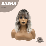 JBEXTENSION 14 Inches Short Hair Silver Body Wave Wig SASHA SILVER