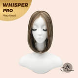 JBEXTENSION 14inch|18inch Clip-In Snowflake Lace Hair Topper Monofilament with Anti-slip Silicone Strips – Crown & Hairline Coverage WHISPER PRO