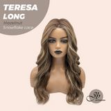 JBEXTENSION 22 Inches Long Hazelnut Pre-Cut Snowflake Lace Frontlace Glueless Wig TERESA LONG HAZELNUT【PERMATEASE】【BENDY EAR TABS】