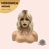 [PRE-ORDER] JBEXTENSION VERONICA MONO Full Monofilament Wig 12 Inches Blonde Wave Mono Lace Wig With Anti-slip Silicone Strips Glueless Wig Veronica Mono