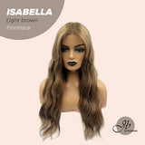 JBEXTENSION 24 Inches Light Brown Body Wave Pre-Cut Frontlace Glueless Wig ISABELLA LIGHT BROWN