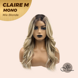 [PRE-ORDER] JBEXTENSION CLAIRE MONO MIX BLONDE Partial Monofilament Wig 22 Inches Mix Blonde Partial Mono Lace Glueless Wig Claire Mono Mix Blonde