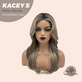 [PRE-ORDER] JBEXTENSION 20 Inches Milan Blonde Pre-Cut Snowflake Lace Frontlace Glueless Wig KACEY S MILAN BLONDE【PERMATEASE】【BENDY EAR TABS】