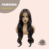 JBEXTENSION GENERATION FIVE 28 Inches Tea Black Darkest Brown Curly Wig FABIONA