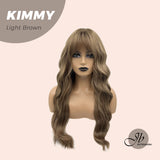 JBEXTENSION 24 Inches Light Brown Body Wave Wig KIMMY LIGHT BROWN