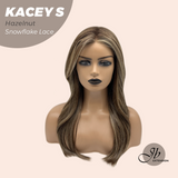 [PRE-ORDER] JBEXTENSION 20 Inches Hazelnut Pre-Cut Snowflake Lace Frontlace Glueless Wig KACEY S HAZELNUT【PERMATEASE】【BENDY EAR TABS】