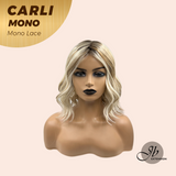 [PRE-ORDER] JBEXTENSION CARLI MONO Monofilament Handmade Wig 6X5 Full Monofilament Hand Tied Top Wig 14 Inches Mix Blonde Wave Mono Lace Wig With Anti-slip Silicone Strips Glueless Wig CARLI MONO