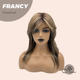 JBEXTENSION 18 Inches Hazelnut Women Fashion Full Machine Wig FRANCY HAZELNUT【PLUS PERMATEASE】【BENDY EAR TABS】