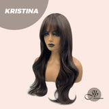 [PRE-ORDER] JBEXTENSION 25 Inches Soft Black Curly Wig With Full Bangs KRISTINA