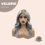 JBEXTENSION 18 Inches Curly Grey Pre-Cut Frontlace Glueless Wig VALERIE