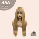 JBEXTENSION 28 Inches Honey Blonde Straight 13X6 Free Part Frontlace Glueless Wig ANA HONEY BLONDE