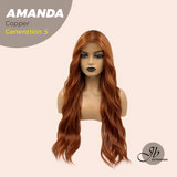 JBEXTENSION GENERATION FIVE 28 Inches Copper Long Wave Wig AMANDA G5 COPPER