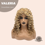 JBEXTENSION 18 Inches Deep Curly Raw Sugar Blonde Pre-Cut Snowflake Lace Frontlace Glueless Wig VALERIA【PERMATEASE】