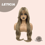 JBEXTENSION 26 Inches Hush Cut Brown Wig With Wispy Bangs LETICIA