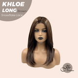 [PRE-ORDER] HOT OF SEASON - 18 Inches Brown Pre-Cut Snowflake Lace Frontlace Glueless Wig KHLOE LONG BROWN【PERMATEASE】