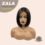 JBEXTENSION GENERATION FIVE 12 Inches Bob Cut Midnight Brown( Black/Brown) Wig ZALA G5 MIDNIGHT BROWN ( Black/Brown)