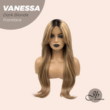 JBEXTENSION 26 Inches Curly Dark Blonde Pre-Cut Frontlace Wig VANESSA DARK BLONDE