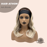 JBEXTENSION 18 Inches Curly Ash Blonde Headband Wig HAIR-ATHON - ASH BLONDE