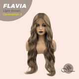 JBEXTENSION GENERATION FIVE 28 Inches Light Brown Body Wave Wig FLAVIA LIGHT BROWN