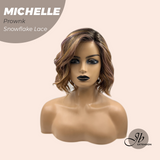 [PRE-ORDER] JBEXTENSION 10 Inches Prownk Pre-Cut Side Part Snowflake Lace Frontlace Glueless Wig MICHELLE PROWNK