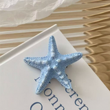 JBEXTENSION 1 Pcs Starfish Hair Clip Resin Beach Sea Star Hair Pins Mermaid Hair Clips Accessories for Women and Girls
