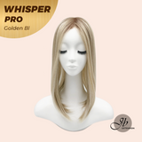 JBEXTENSION 14inch|18inch Clip-In Snowflake Lace Hair Topper Monofilament with Anti-slip Silicone Strips – Crown & Hairline Coverage WHISPER PRO
