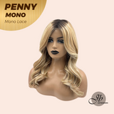 JBEXTENSION PENNY MONO Full Monofilament Wig 17 Inches Blonde Curly Mono Lace Wig With Anti-slip Silicone Strips Glueless Wig PENNY MONO