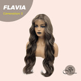 JBEXTENSION GENERATION FIVE 28 Inches Cold Brown Body Wave Wig FLAVIA