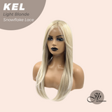 [PRE-ORDER] JBEXTENSION 22 Inches Light Blonde Pre-Cut Snowflake Lace Frontlace Glueless Wig KEL LIGHT BLONDE