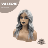 JBEXTENSION 18 Inches Curly Grey Pre-Cut Frontlace Glueless Wig VALERIE