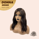 [PRE-ORDER] JBEXTENSION DONNA MONO Full Monofilament Wig 18 Inches Dark Brown Wave Mono Lace Wig With Anti-slip Silicone Strips Glueless Wig DONNA MONO