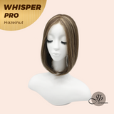 JBEXTENSION 14inch|18inch Clip-In Snowflake Lace Hair Topper Monofilament with Anti-slip Silicone Strips – Crown & Hairline Coverage WHISPER PRO
