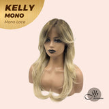 JBEXTENSION KELLY MONO Full Monofilament Wig 22 Inches Blonde Color Wolf Cut Full Mono Lace Wig KELLY MONO