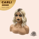 [PRE-ORDER] JBEXTENSION CARLI MONO Monofilament Handmade Wig 6X5 Full Monofilament Hand Tied Top Wig 14 Inches Mix Blonde Wave Mono Lace Wig With Anti-slip Silicone Strips Glueless Wig CARLI MONO