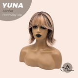 [PRE-ORDER] JBEXTENSION 12 Inches Scalpiana Apricot 3.5X4 Hard Silky Top Natural Scalp Effect Women Wig With Bangs YUNA APRICOT