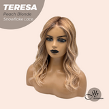 [PRE-ORDER] JBEXTENSION 18 Inches Peach Blonde Pre-Cut Snowflake Lace Frontlace Glueless Wig TERESA PEACH BLONDE【PERMATEASE】