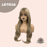 JBEXTENSION 26 Inches Hush Cut Brown Wig With Wispy Bangs LETICIA