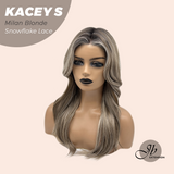 [PRE-ORDER] JBEXTENSION 20 Inches Milan Blonde Pre-Cut Snowflake Lace Frontlace Glueless Wig KACEY S MILAN BLONDE【PERMATEASE】【BENDY EAR TABS】